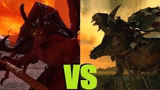 Кровожад vs Дикий жуткий завр: Total War Warhammer 3. тесты юнитов v 2.1.0