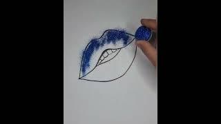 Drawing a fashion lips / Art fashion / illustration tutorial