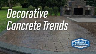Decorative Concrete Trends - Intermountain Concrete Specialists