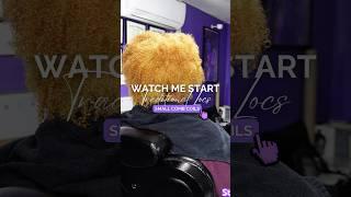 Watch Me Work | Small Starterloc Comb Coils  #starterlocs #locs #loctician #loctips #howto