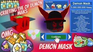 Crafting The Op Demon Mask Op X Flames (Bee Swarm Simulator) (Roblox)