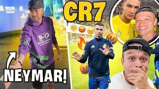 CRISTIANO RONALDO PISTOLOU COMIGO, ENCONTREI O NEYMAR E JOGAMOS FUTEBOL COM CR7 JR NA ARÁBIA!