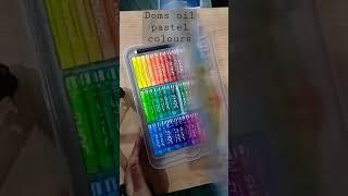 doms oil pastel colours unboxing || vaibhavi soni arts || #shorts #art #unboxing