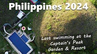 Philippines 2024  |  Last swimming at the Captain’s Peak Garden & Resort / Chocolate Hills / Bohol