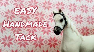 How To Make Schleich Horse Tack With Random Items | Family Friendly | Schleich Horses | Sadie LPS