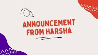 Harsha Trainings Announcement Video | About New Channel | For Training +91-9652532753