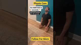 Fix Vertigo in Seconds, and hold each position for 30 seconds. #vertigo #stretching  #viral #short