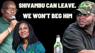 Zuma ATTACKS Shivambu : We Won’t Beg You to Stay, Voetsek!