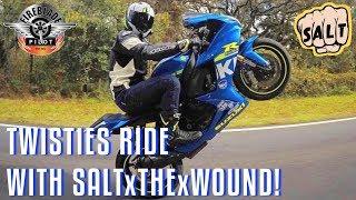 Twisties and Wheelies Group Ride with SaltxThexWound!