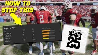 How to Prevent Your Players from Transferring in Dynasty Mode in College Football 25!