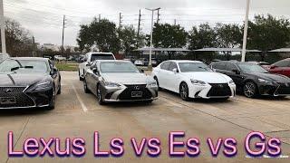 LEXUS Ls vs Es vs Gs!!!!