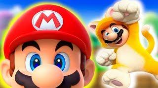 Super Mario 3D World - Boss Battle Super Mario Cat Super Peach Cat VS Goomba Boss #3