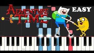 Adventure Time Theme  (SLOW EASY PIANO TUTORIAL)