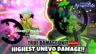 Lv100 Usopp (Timeskip) Have The HIGHEST UnEvo Damage!! (Anime Adventures)