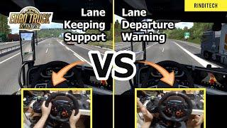 Lane Keeping Support vs Lane Departure Warning Assist Mode | Euro Truck Simulator 2 New Update