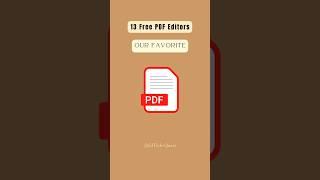  13 of Our Favorite Free PDF Editors #pdf #sejda #canva #edtechquazi