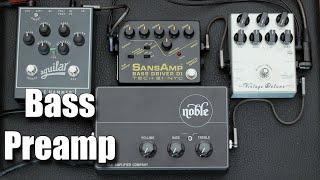 Bass Preamp/DI Comparison (Noble, Darkglass, Sansamp, Aguilar)