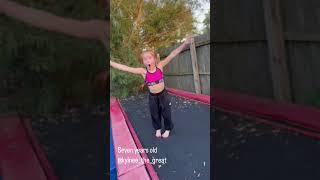Seven year old gymnast!   #trampoline #tumbling #olympics  #kynlee #kynleeheiman #kynleethegreat