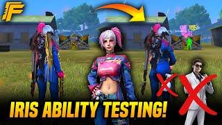 NEW CHARACTER IRIS ABILITY SKILL TEST | GLOO WALL CHARACTER | Garena Freefire