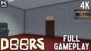 Roblox: Doors- The Rooms(All the way to 1000 Door - Full Run) Full Gameplay 4K PC Game No Commentary