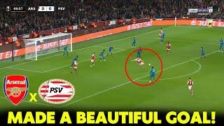 DID YOU SEE? BEAUTIFUL GOAL FROM GRANIT XHAKA ARSENAL VS PSV IN THE EUROPE LEAGUE! SEE THE BID