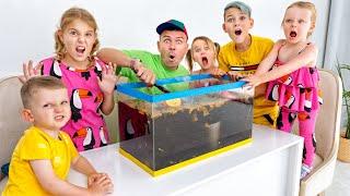 Five Kids Sink or Float | Cool Science Experiment for Kids | Educational Videos For Kids