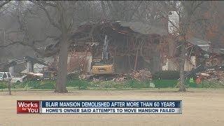 Blair Mansion demolished, George Kaiser Family Foundation owned land will become 'A Gathering Place'