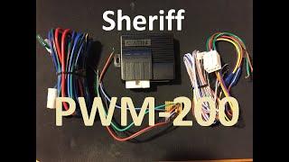 Доводчик стекол Sheriff PWM-200. Обзор основных функций