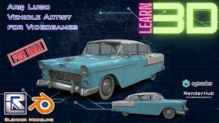 Chevy belair sedan 1955 - Learn 3D while you watch Arq Lugo Youtube