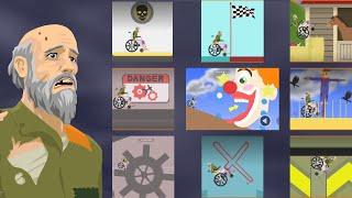 Happy Wheels Wheelchair Guy All Levels | Happy Wheels Android Gameplay | Mobile Gaming