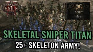 Skeletal Sniper Titan | 600+ Spirit 25 Sniper Army! | KallTorak Path of Exile 2