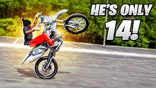 I LET A 14 YEAR OLD KID RIDE MY DIRTBIKE AND THIS HAPPENS ! | BRAAP VLOGS