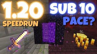 The Fastest Minecraft 1.20 Speedrun Pace