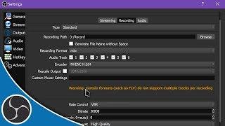 OBS Studio 118 - Recording Settings Walkthrough & Setup Tutorial (OBS Recording Guide) OBS HELP