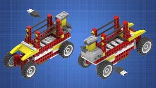 Модель "Лесовоз+прицеп". Инструкция по сборке. The "Timber truck". Building instruction. LEGO WeDO.