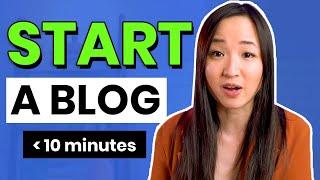 ‍ How to START A BLOG in UNDER 10 MINUTES! (Build a $1k+/month Blog)