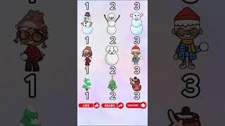 1 2 3 Choose Your Favourite SnowMan ️ Avatar World and Toca Boca ️