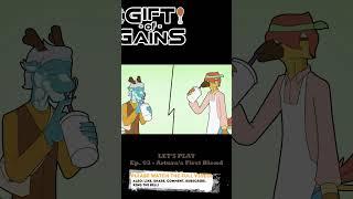 A tasty beverage. ;) Gift of Gains, Ep.03 #furry #visualnovel #muscle #musclegrowth #gaming #dragon