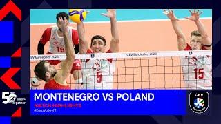 Montenegro vs. Poland | Match Highlights | CEV EuroVolley 2023 Men