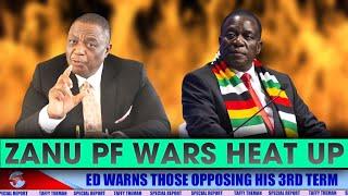 Mnangagwa warns those opposed to his third term bid