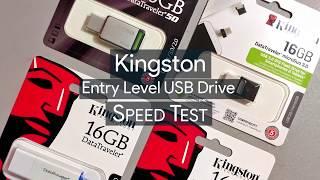 Kingston DataTraveler Speed Test DTIG4 vs DT100G3 vs DT50 vs DTDUO3