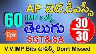 Ap Tet Dsc Class in Telugu | Ap Tet Dsc Telugu Imp Bits With Answers | Ap Dsc Model Papers in Telugu