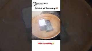 Samsung S8+ vs  IPhone 7plus  #IP67 water test  # Samsung # Apple