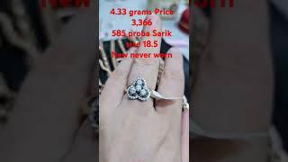 4.33 grams Price 3,366585 proba Sarik size 18.5New never worn
