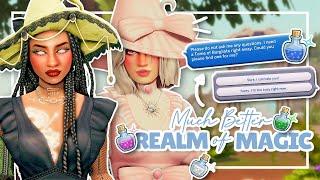 These Mods Make Realm Of Magic Actually GOOD!!  | +Links | The Sims 4 Mods Showcase