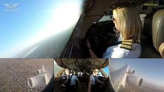 Pregnant Captain Kristin  piloting Air Atlanta Icelandic Boeing 747-400F out of Nairobi! [AIRCLIPS]