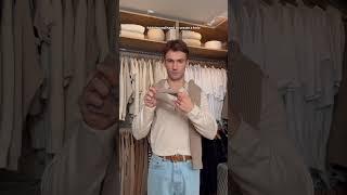 How to tie your sweater perfect tutorial 🫡 Subscribe for #fashion #shorts