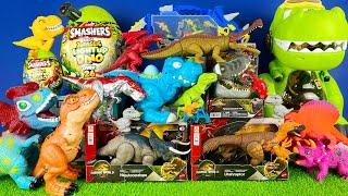 Jurassic World Unboxing Review Asmr Dinosaur T-rex Triceratops Nasutoceratops Utahraptor Sarcosuchus