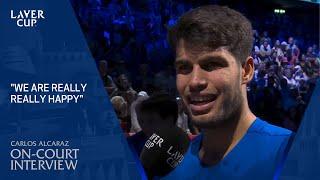 Carlos Alcaraz On-Court Interview | Laver Cup 2024 Match 12