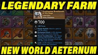 ITS SUPER EASY TO GET LEGENDARY GEAR IN NEW WORLD! How To Get Higher Gear Score in Aeternum!